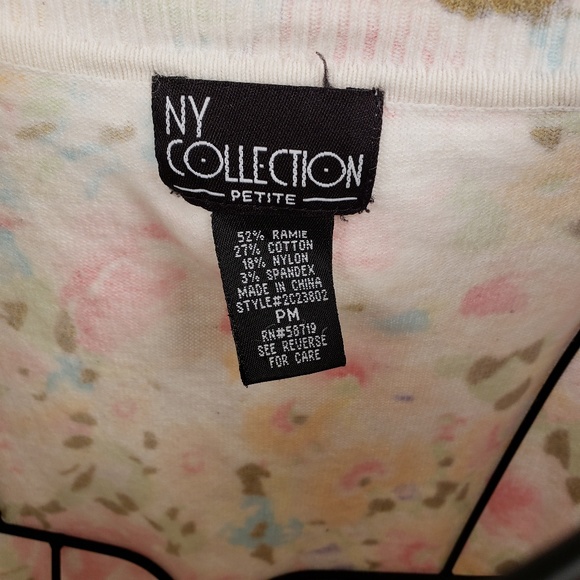 NY Collection Embellished ButtonUp Cardigan white - Picture 4 of 4
